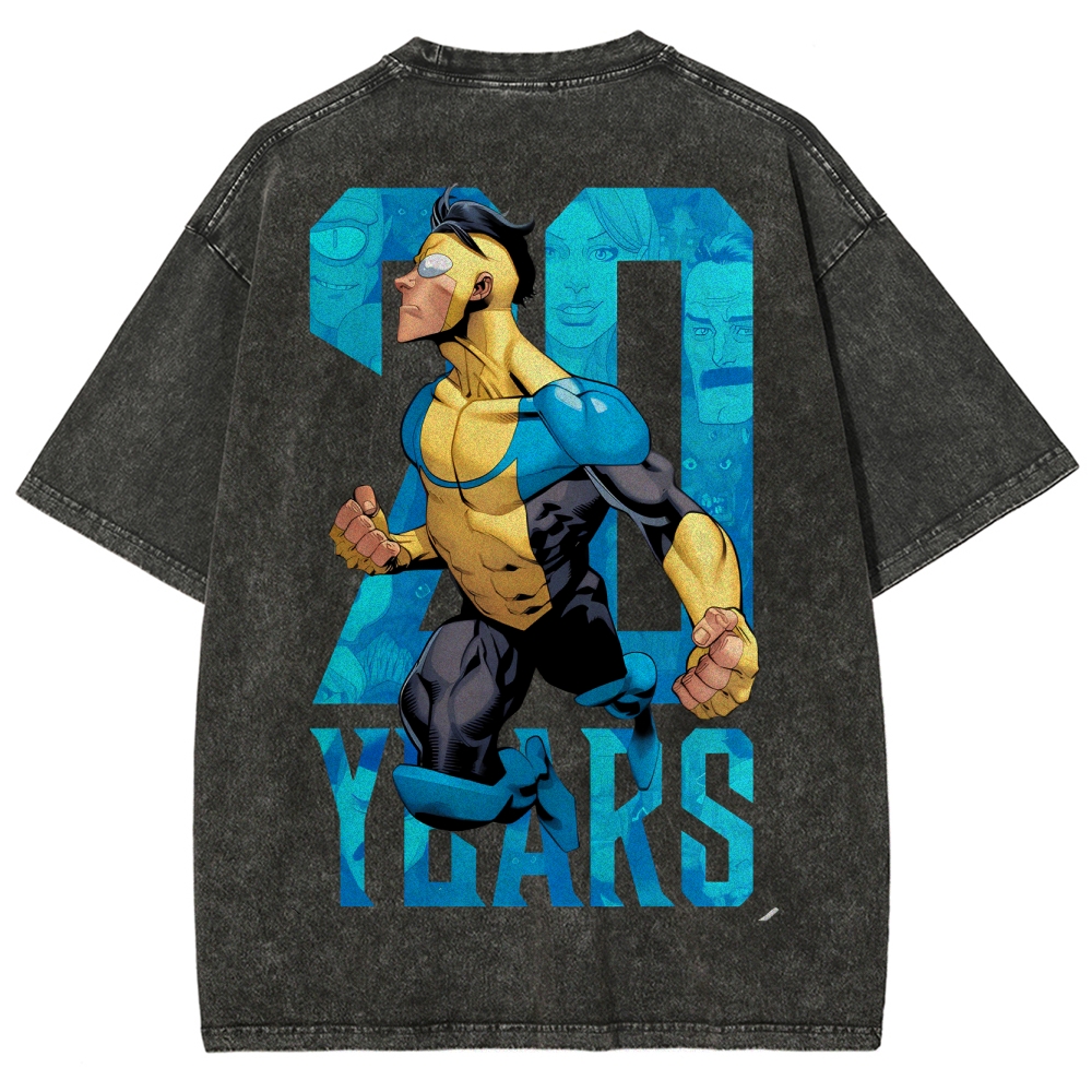 Invincible Unisex Fit Washed T-Shirt 2503012625