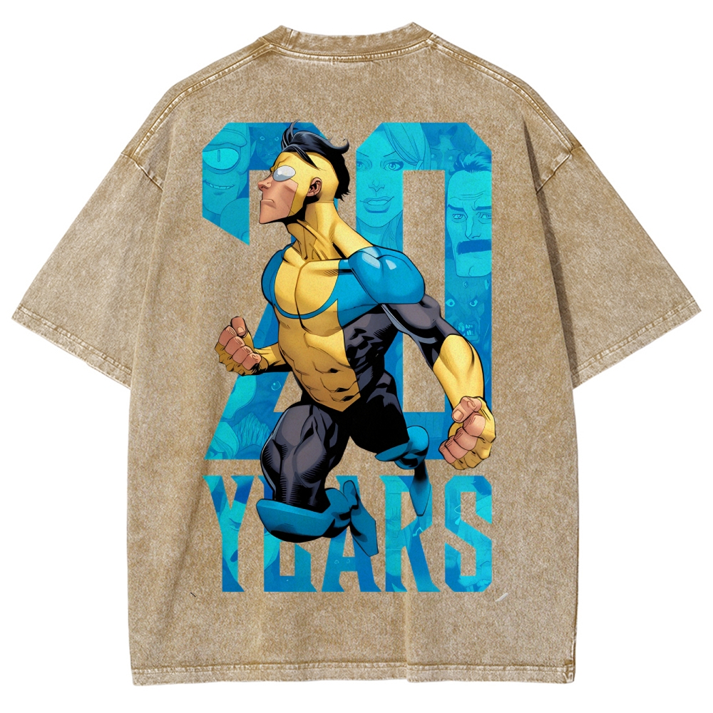 Invincible Unisex Fit Washed T-Shirt 2503012625