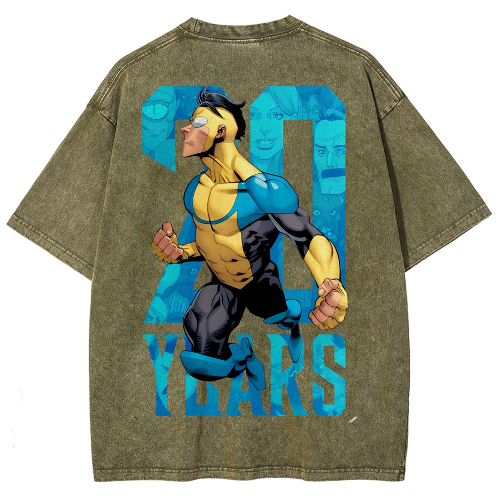 Invincible Unisex Fit Washed T-Shirt 2503012625