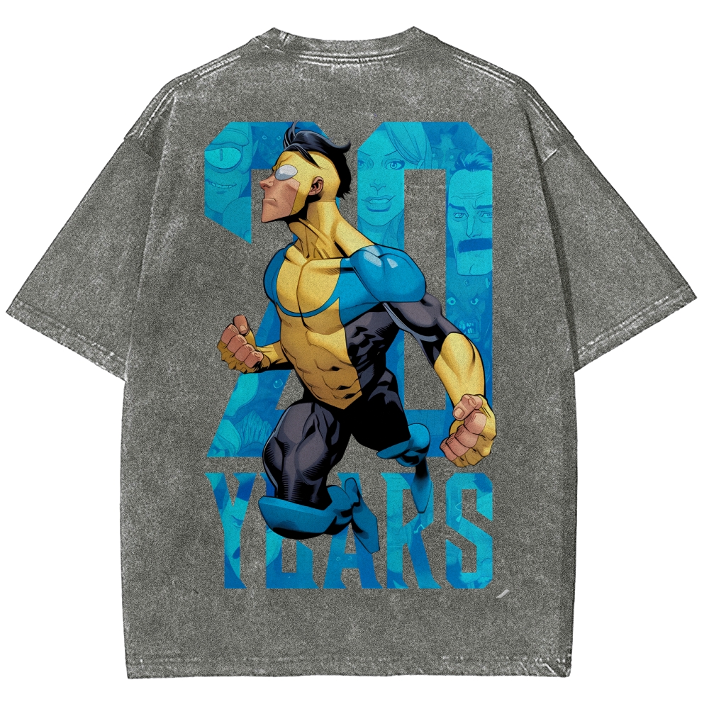 Invincible Unisex Fit Washed T-Shirt 2503012625
