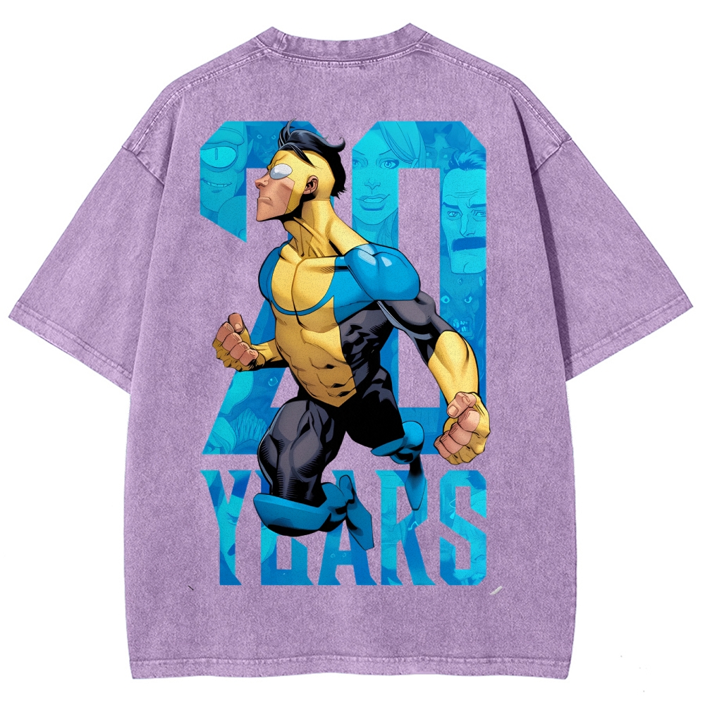 Invincible Unisex Fit Washed T-Shirt 2503012625