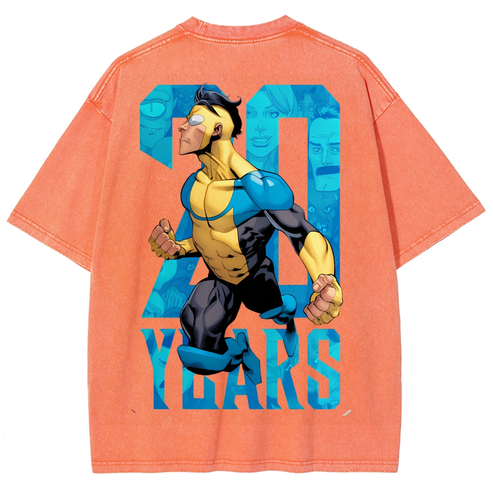 Invincible Unisex Fit Washed T-Shirt 2503012625