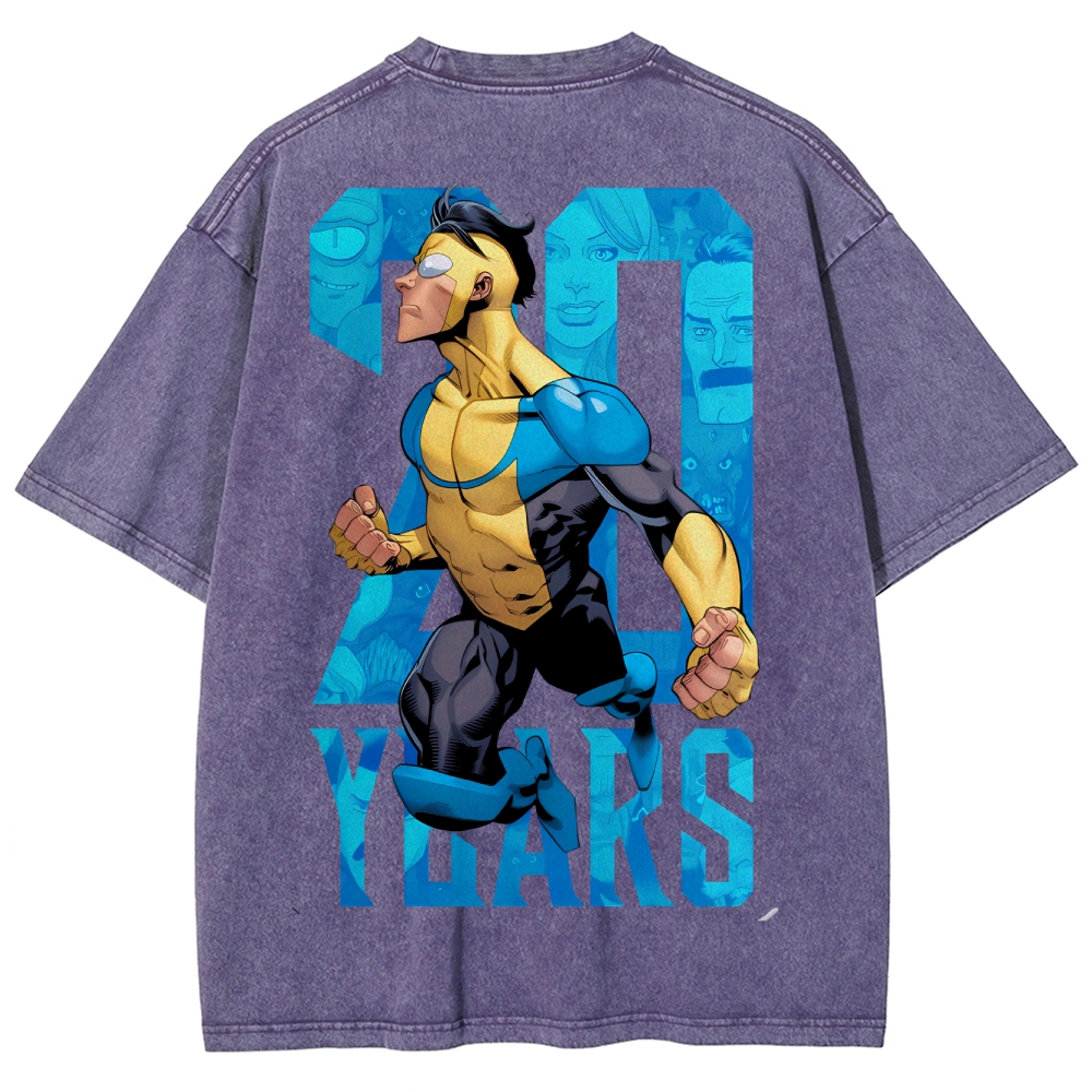 Invincible Unisex Fit Washed T-Shirt 2503012625