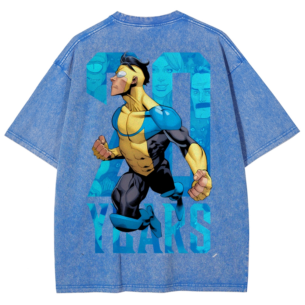 Invincible Unisex Fit Washed T-Shirt 2503012625