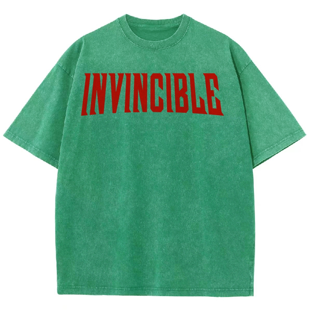 Invincible Unisex Fit Washed T-Shirt 2503012630
