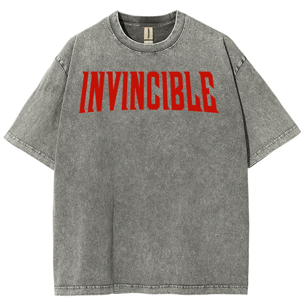 Invincible Unisex Fit Washed T-Shirt 2503012630