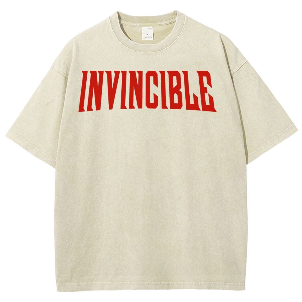 Invincible Unisex Fit Washed T-Shirt 2503012630