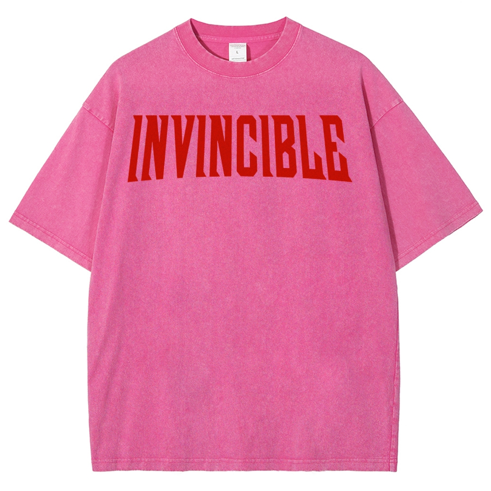 Invincible Unisex Fit Washed T-Shirt 2503012630