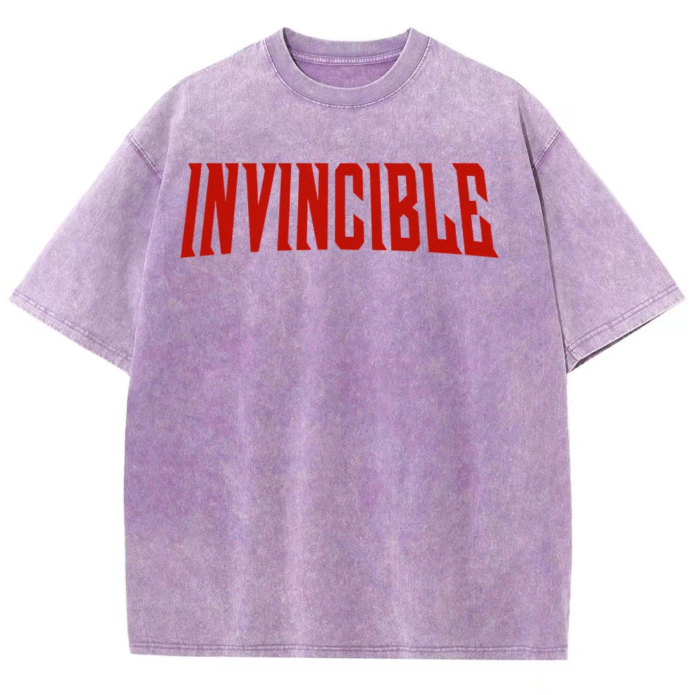 Invincible Unisex Fit Washed T-Shirt 2503012630