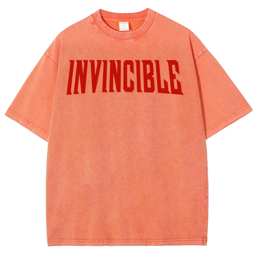 Invincible Unisex Fit Washed T-Shirt 2503012630