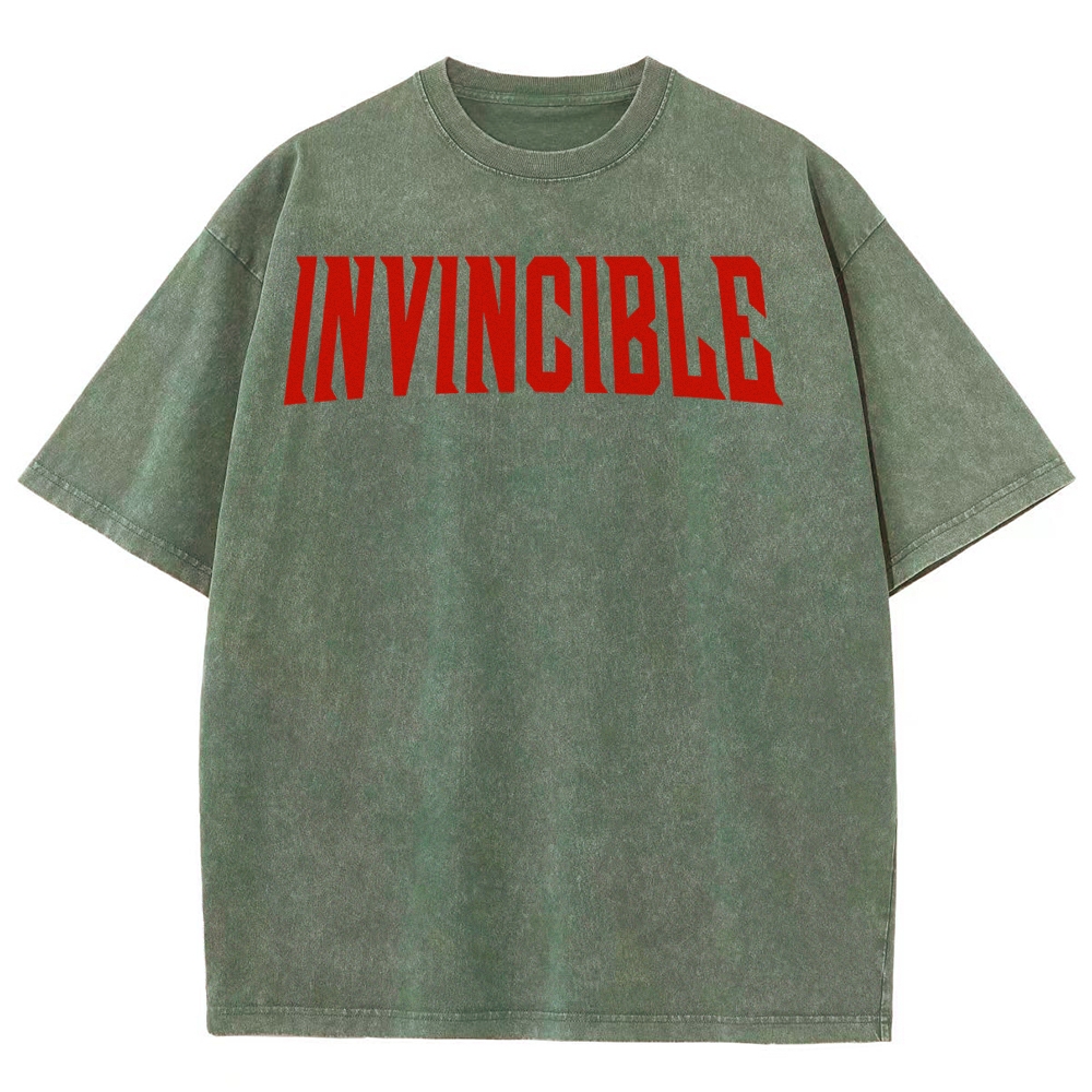 Invincible Unisex Fit Washed T-Shirt 2503012630
