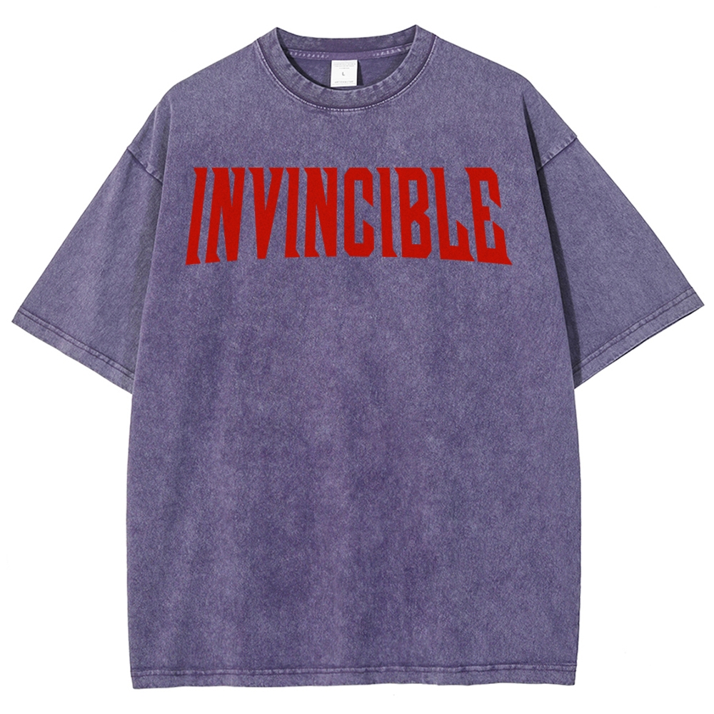 Invincible Unisex Fit Washed T-Shirt 2503012630