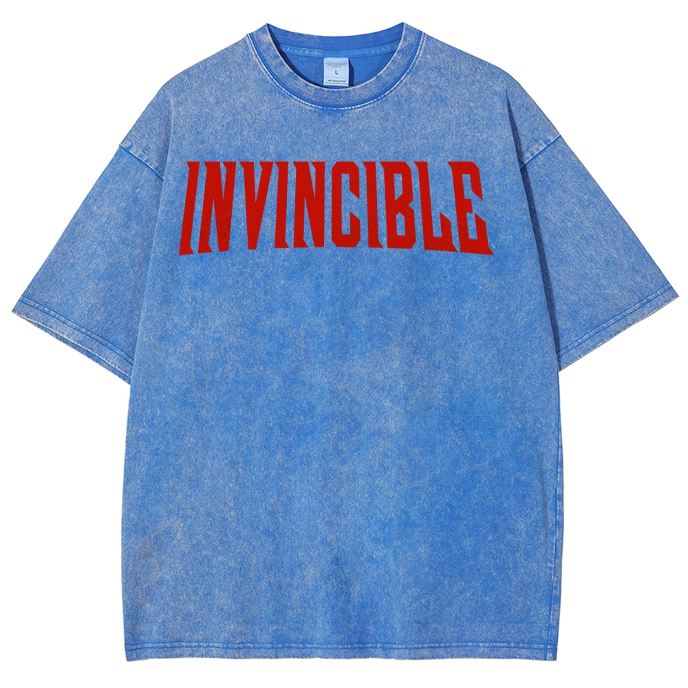 Invincible Unisex Fit Washed T-Shirt 2503012630