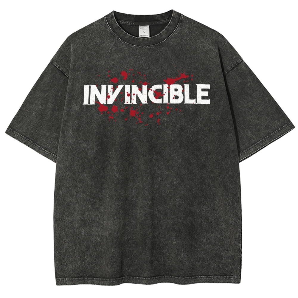 Invincible Unisex Fit Washed T-Shirt 2503012636
