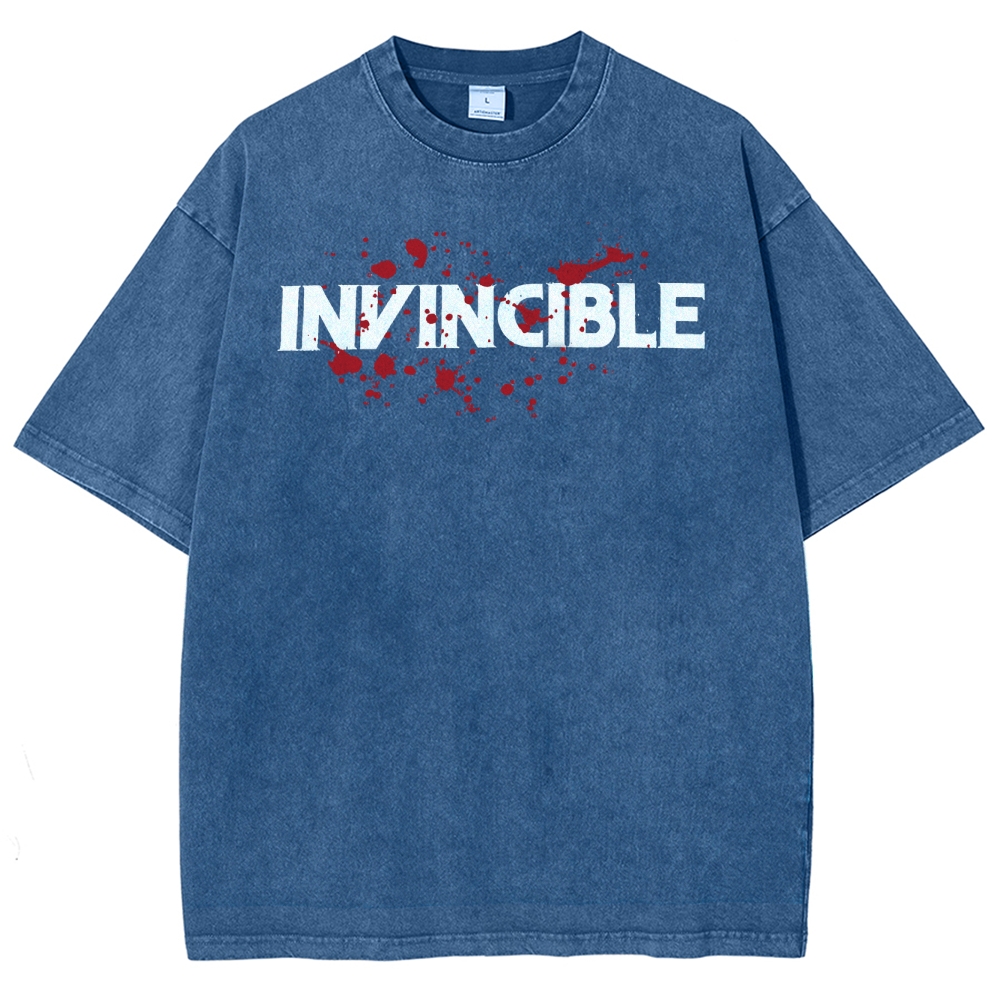 Invincible Unisex Fit Washed T-Shirt 2503012636