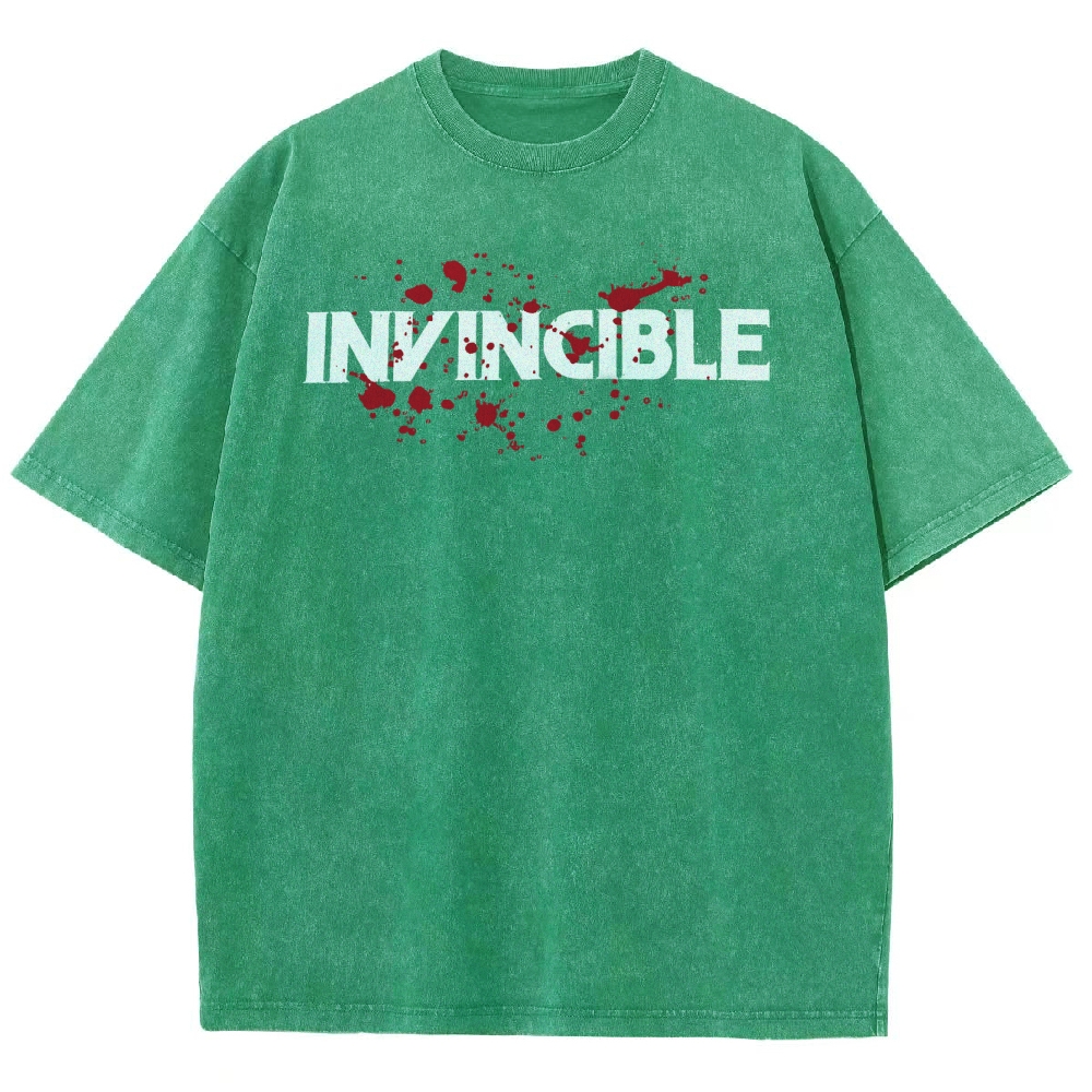Invincible Unisex Fit Washed T-Shirt 2503012636
