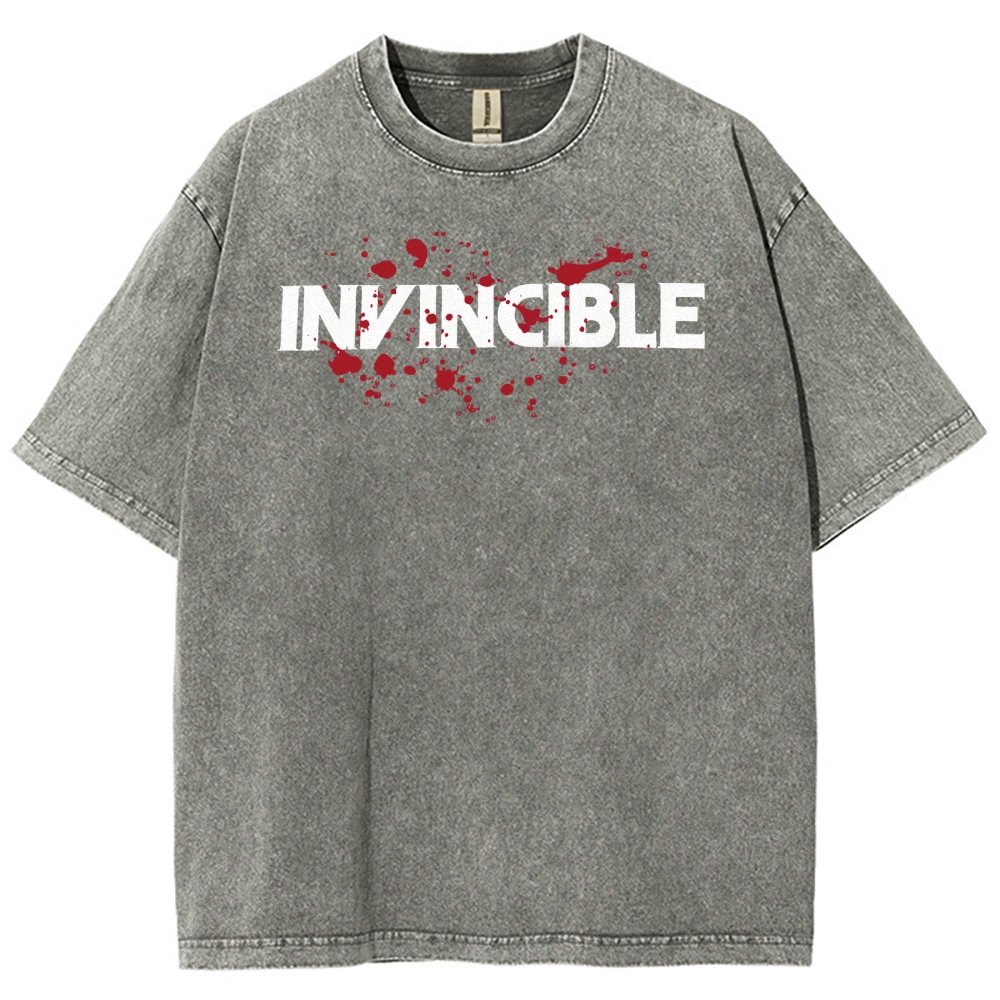 Invincible Unisex Fit Washed T-Shirt 2503012636