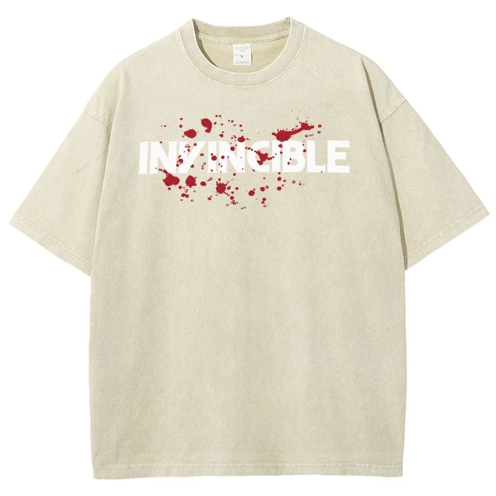 Invincible Unisex Fit Washed T-Shirt 2503012636