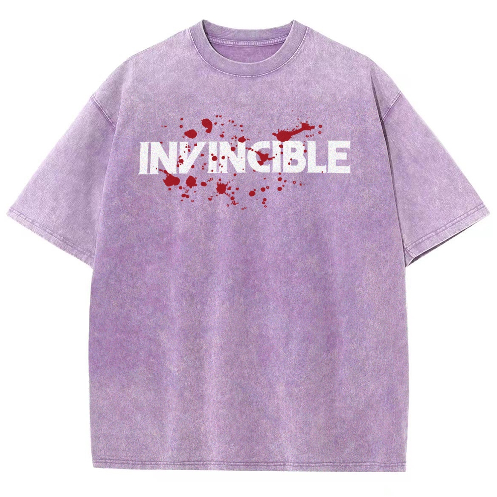 Invincible Unisex Fit Washed T-Shirt 2503012636