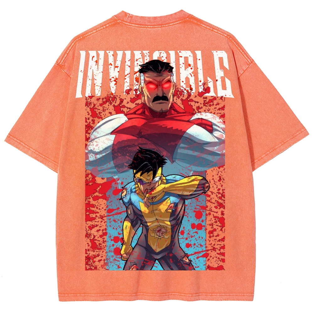 Invincible Unisex Fit Washed T-Shirt 2503012636