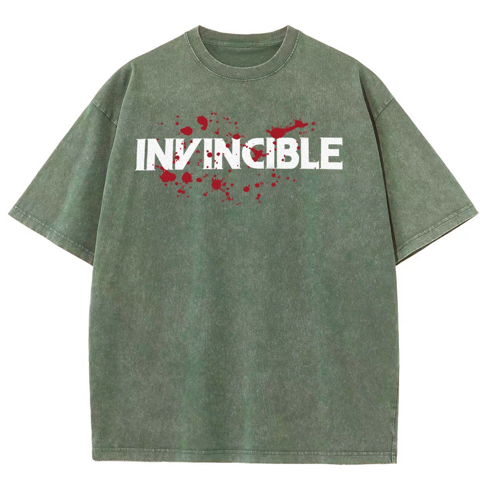 Invincible Unisex Fit Washed T-Shirt 2503012636