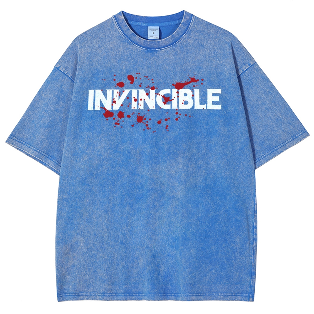 Invincible Unisex Fit Washed T-Shirt 2503012636