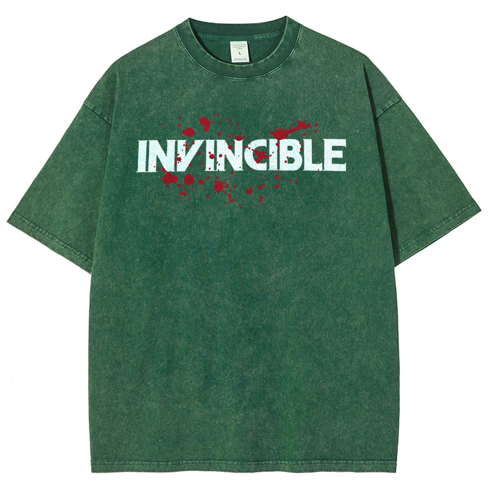 Invincible Unisex Fit Washed T-Shirt 2503012636