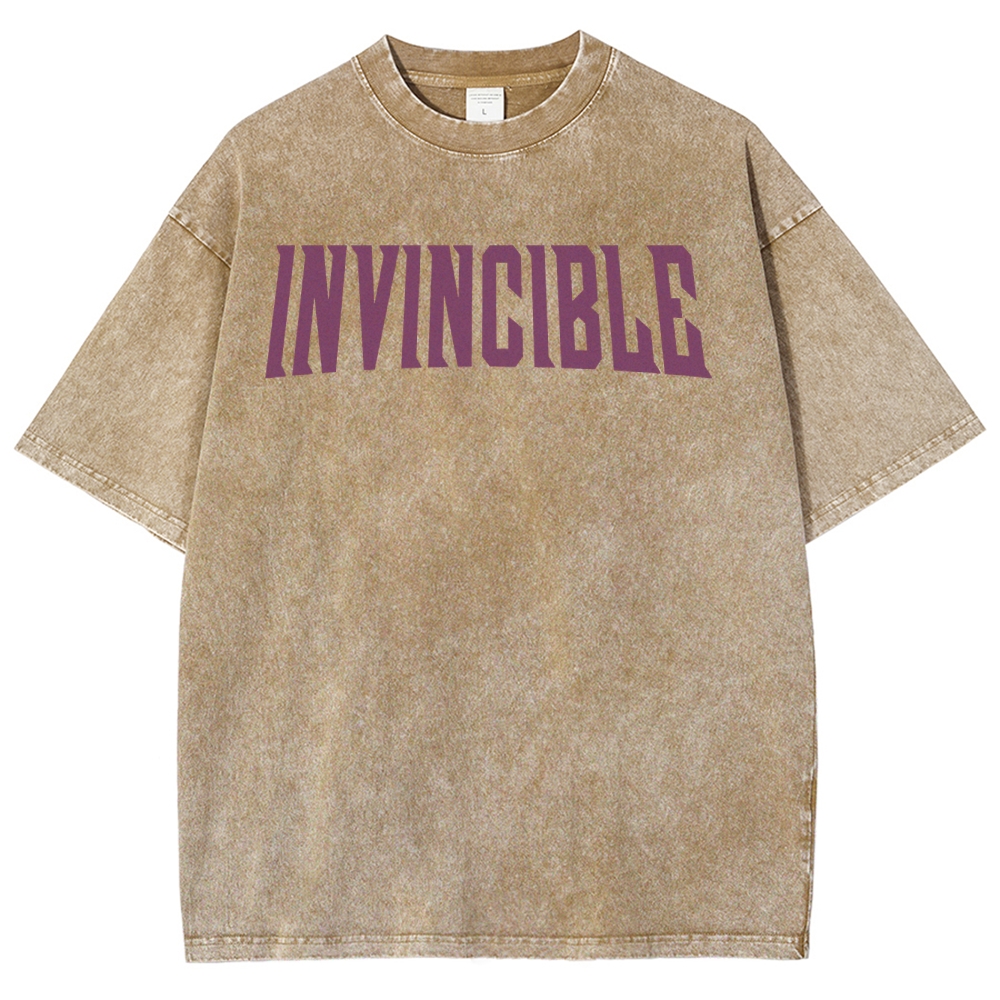 Invincible Unisex Fit Washed T-Shirt 2503012641