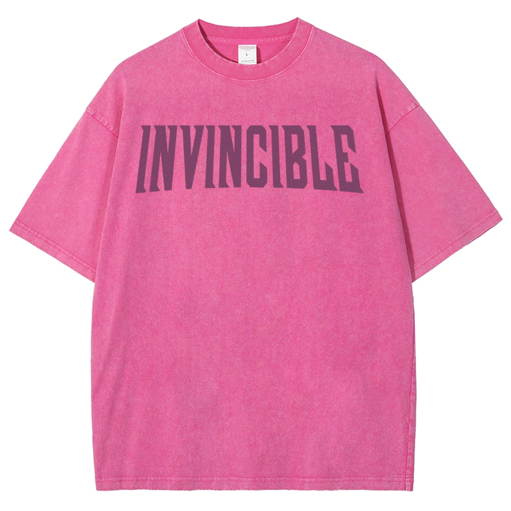 Invincible Unisex Fit Washed T-Shirt 2503012641