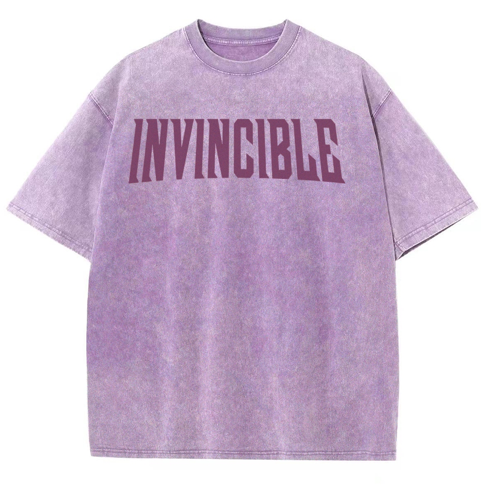 Invincible Unisex Fit Washed T-Shirt 2503012641