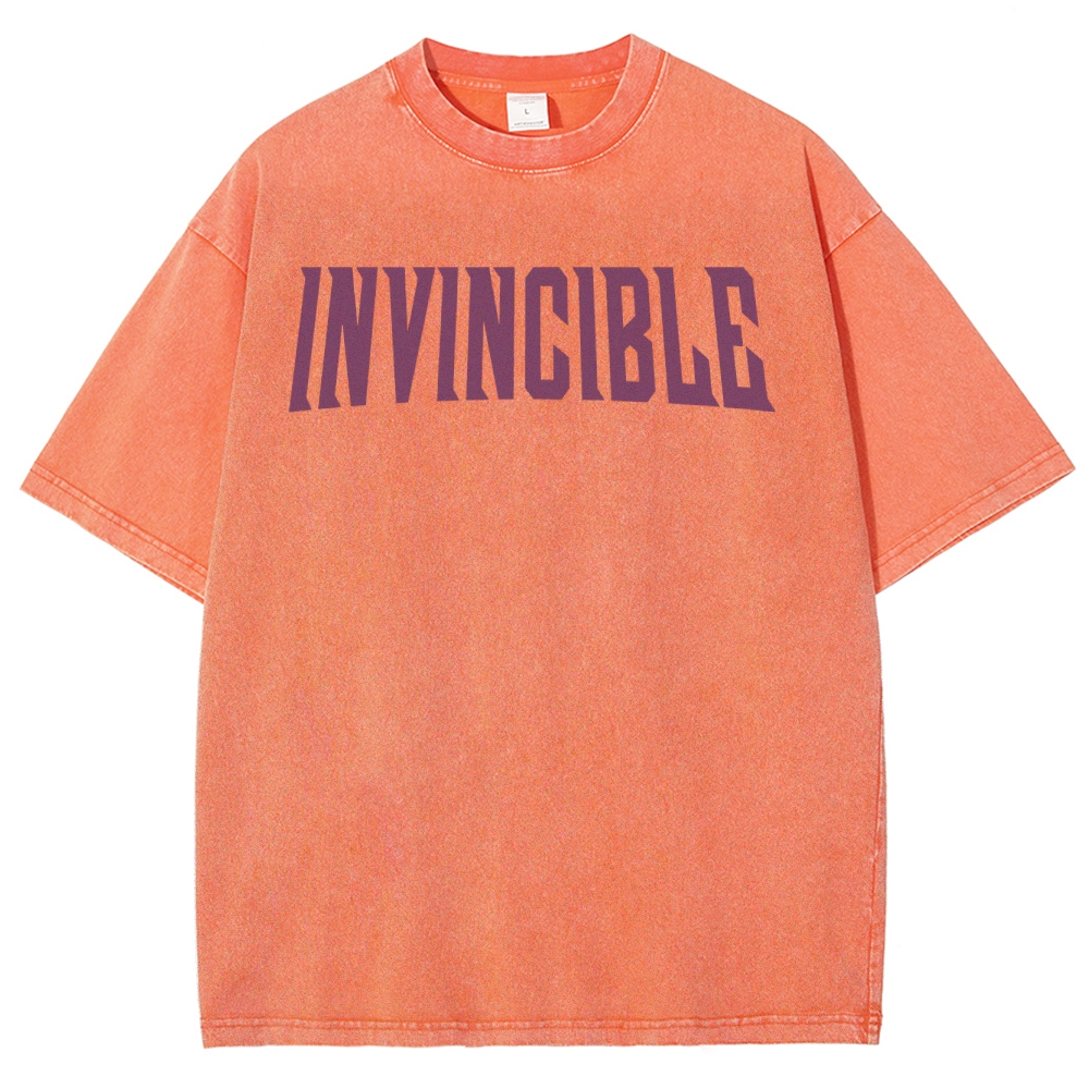 Invincible Unisex Fit Washed T-Shirt 2503012641