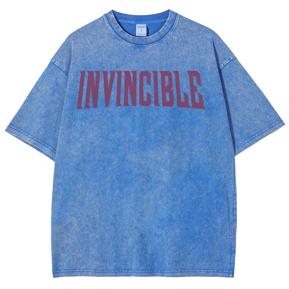 Invincible Unisex Fit Washed T-Shirt 2503012641