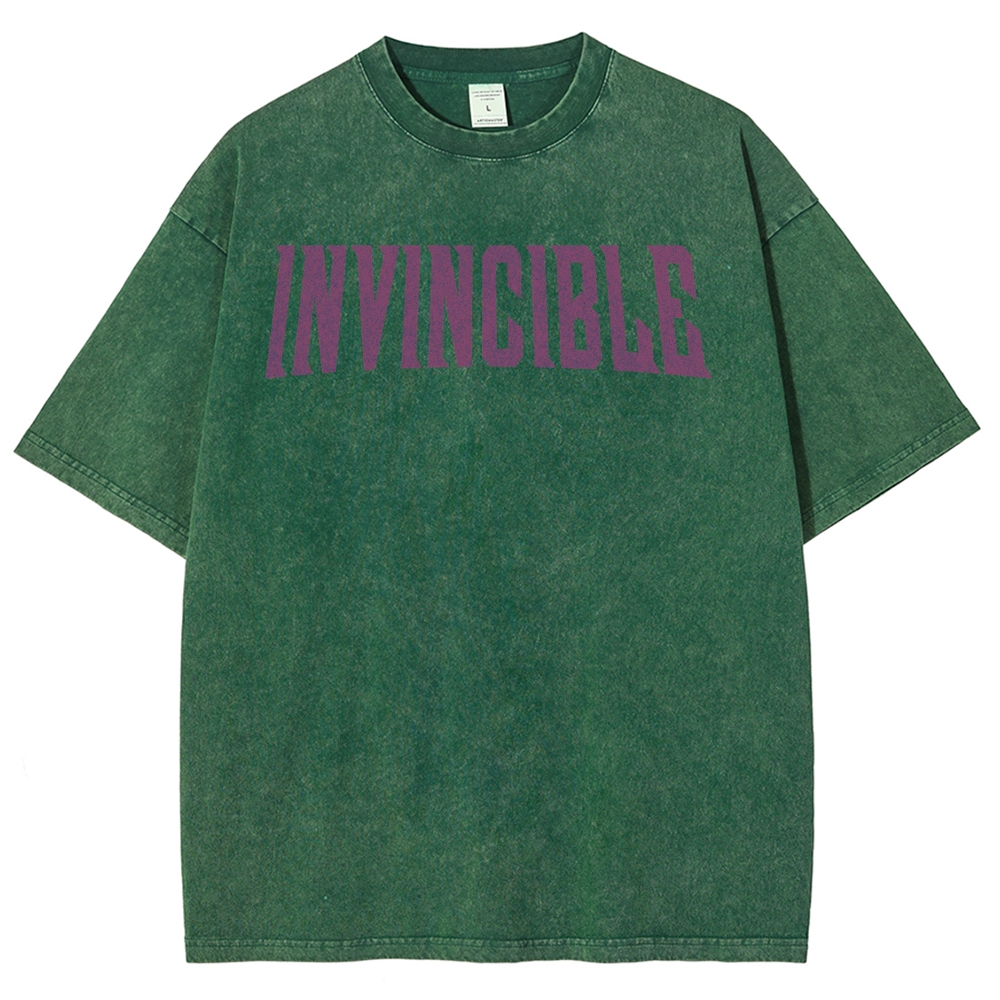 Invincible Unisex Fit Washed T-Shirt 2503012641