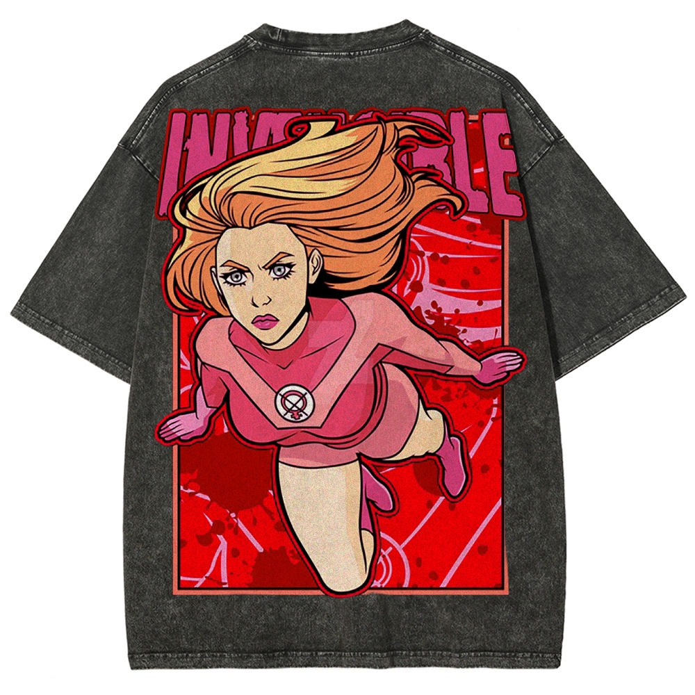 Invincible Unisex Fit Washed T-Shirt 2503012643