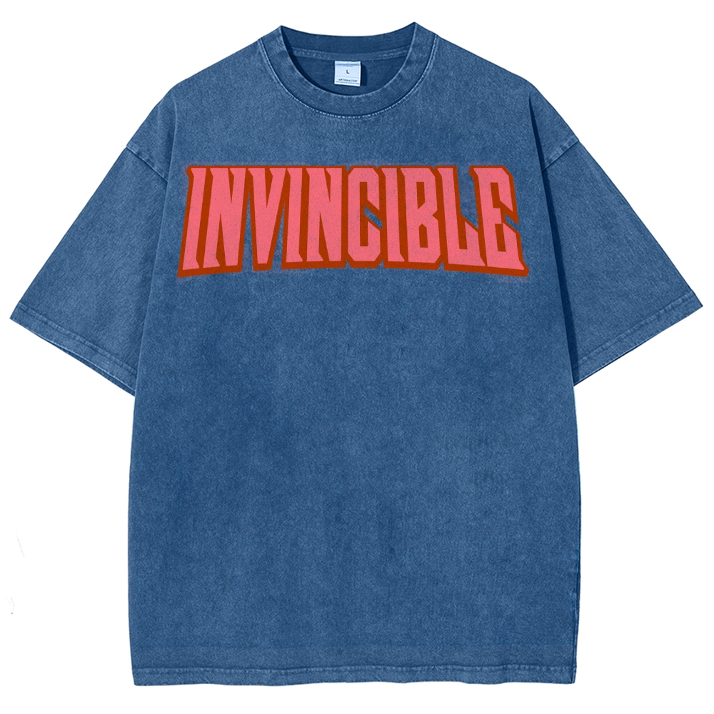 Invincible Unisex Fit Washed T-Shirt 2503012643