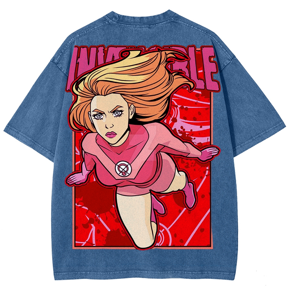 Invincible Unisex Fit Washed T-Shirt 2503012643