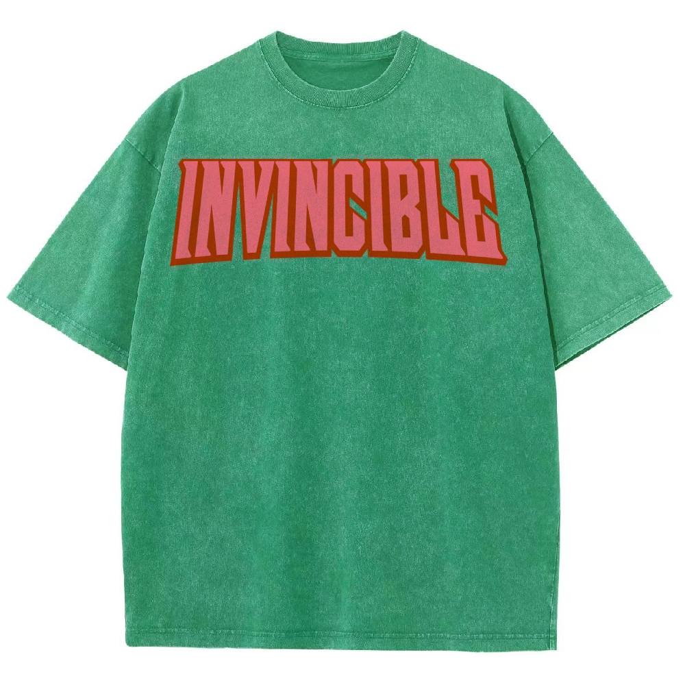 Invincible Unisex Fit Washed T-Shirt 2503012643