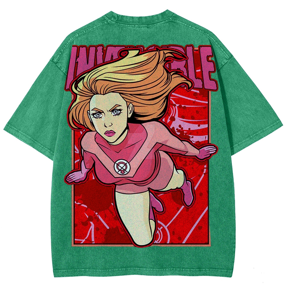 Invincible Unisex Fit Washed T-Shirt 2503012643