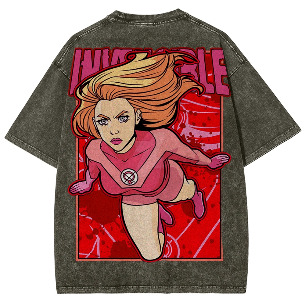 Invincible Unisex Fit Washed T-Shirt 2503012643