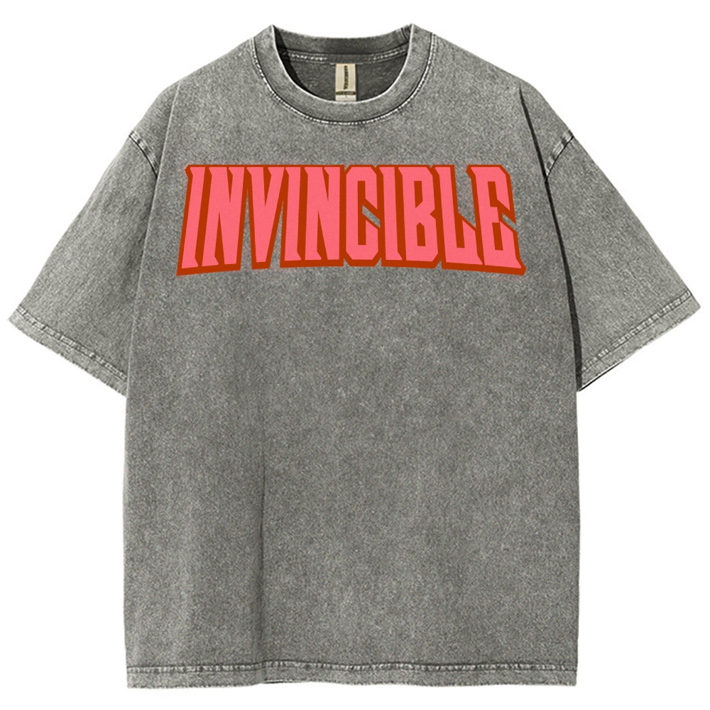 Invincible Unisex Fit Washed T-Shirt 2503012643