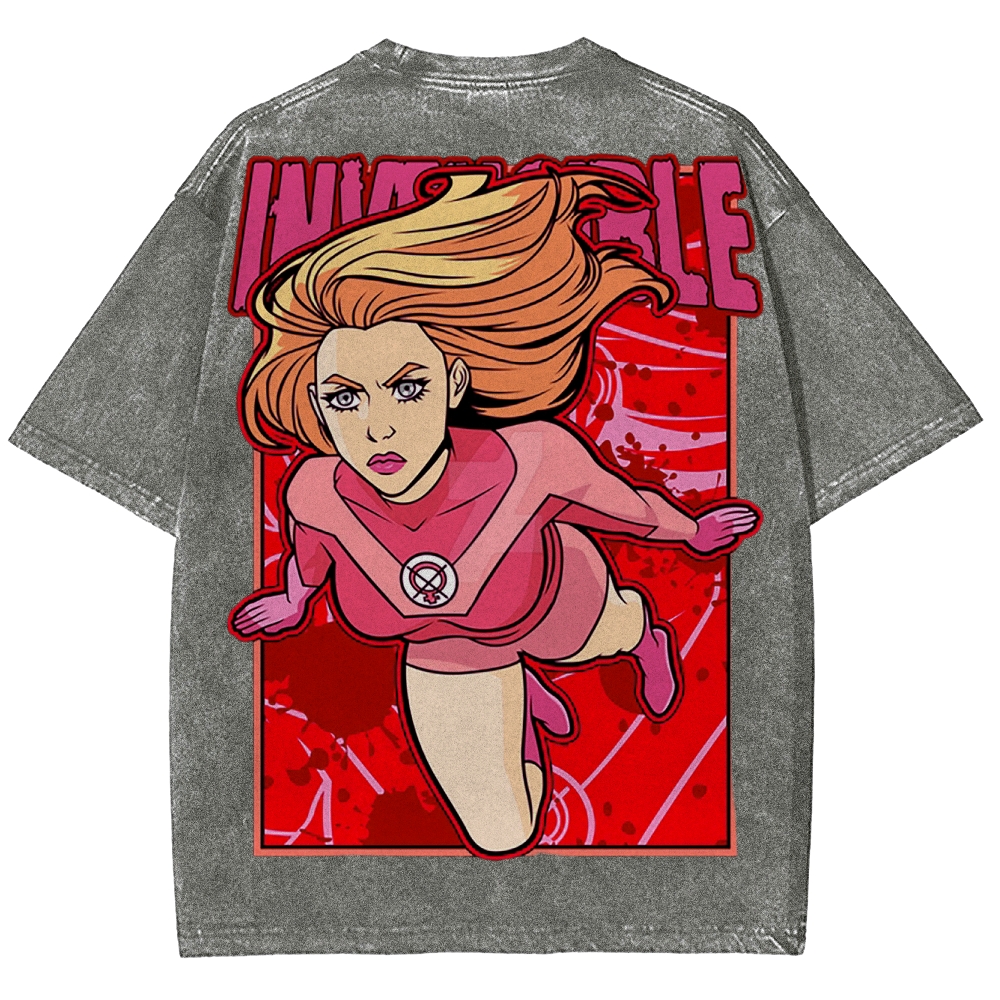Invincible Unisex Fit Washed T-Shirt 2503012643