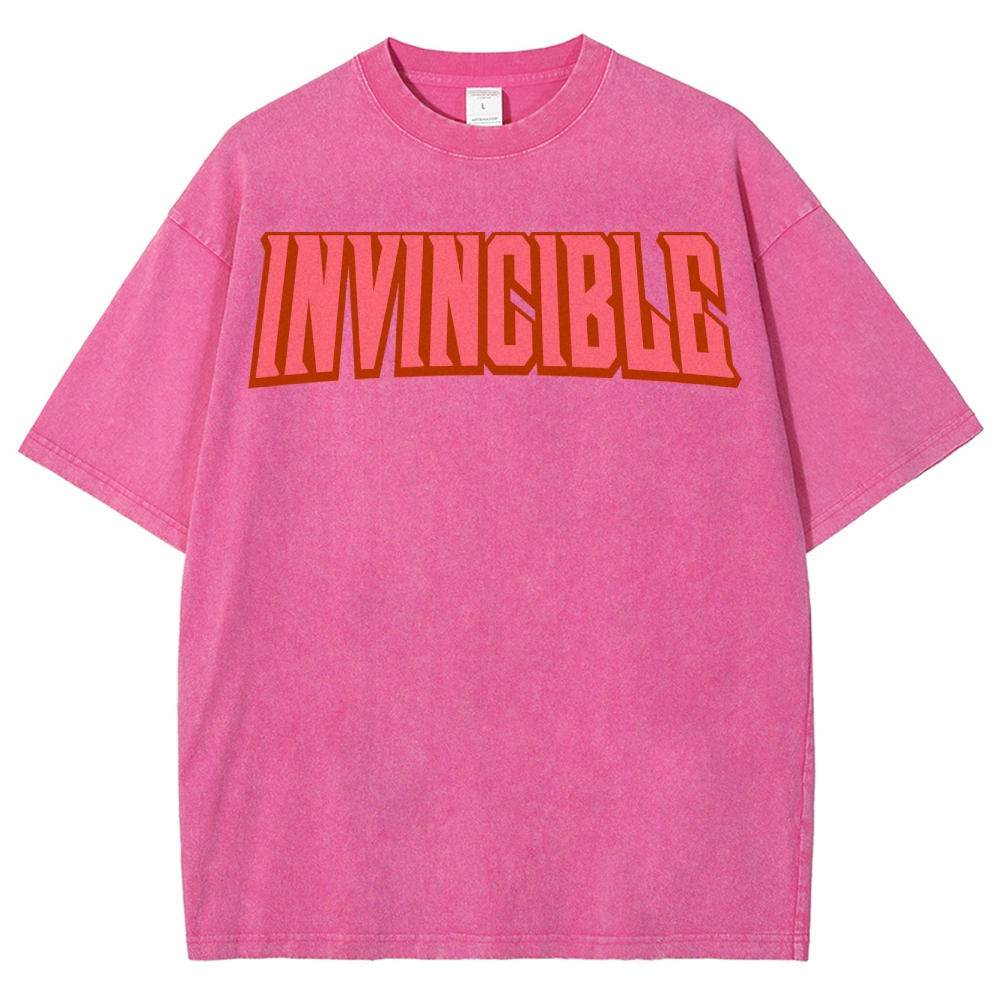 Invincible Unisex Fit Washed T-Shirt 2503012643