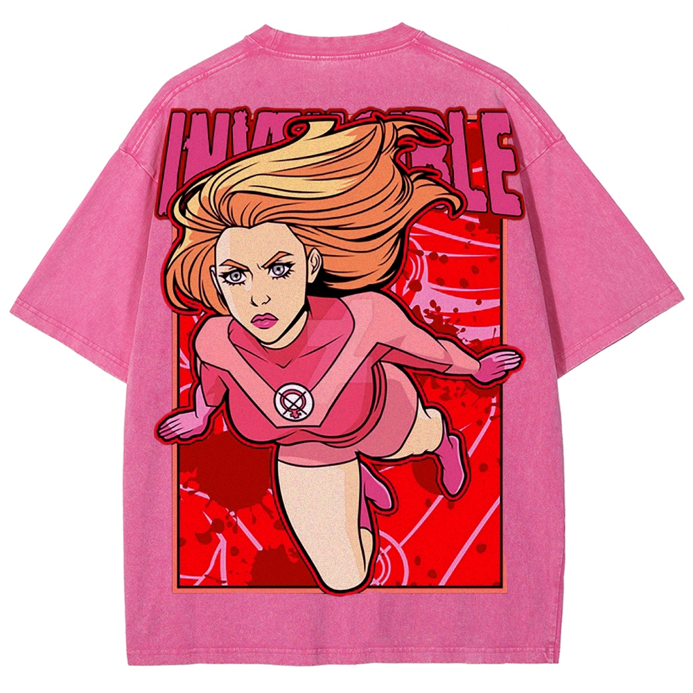 Invincible Unisex Fit Washed T-Shirt 2503012643