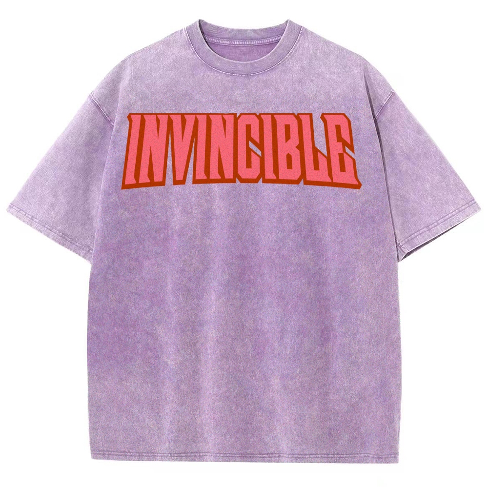 Invincible Unisex Fit Washed T-Shirt 2503012643