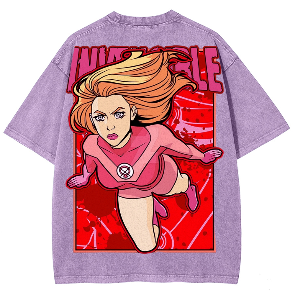 Invincible Unisex Fit Washed T-Shirt 2503012643