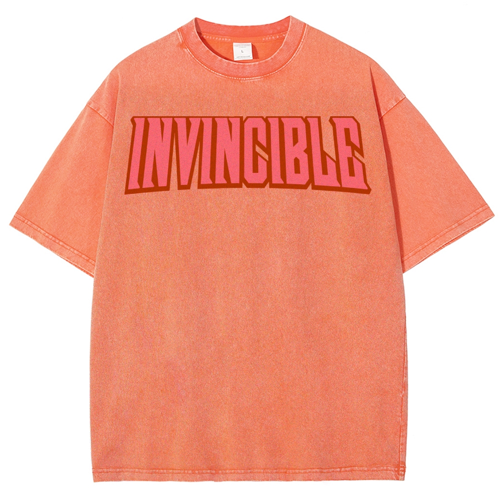 Invincible Unisex Fit Washed T-Shirt 2503012643