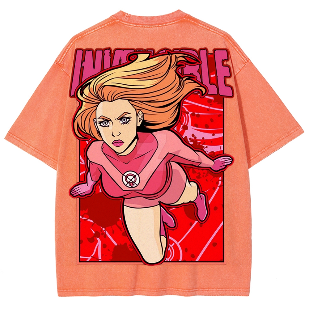 Invincible Unisex Fit Washed T-Shirt 2503012643