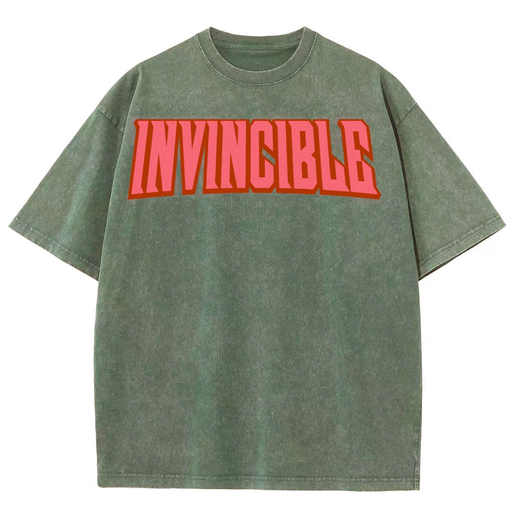 Invincible Unisex Fit Washed T-Shirt 2503012643