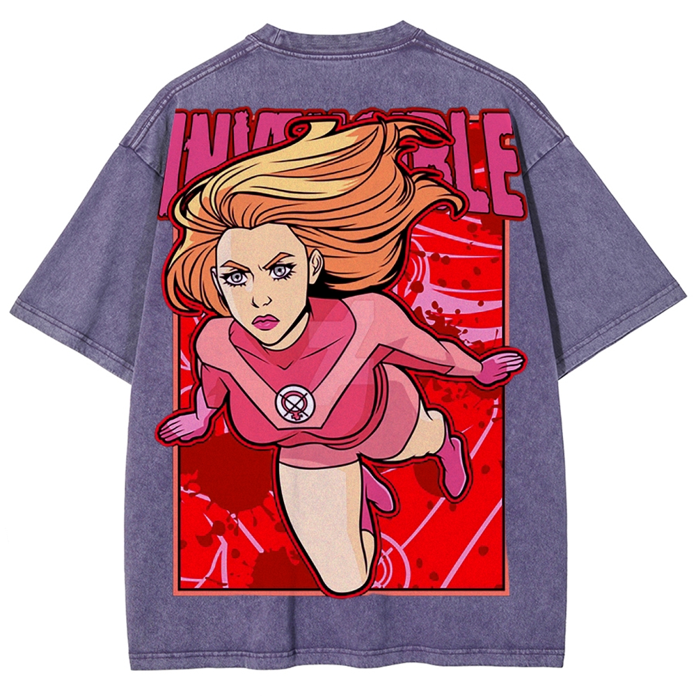 Invincible Unisex Fit Washed T-Shirt 2503012643