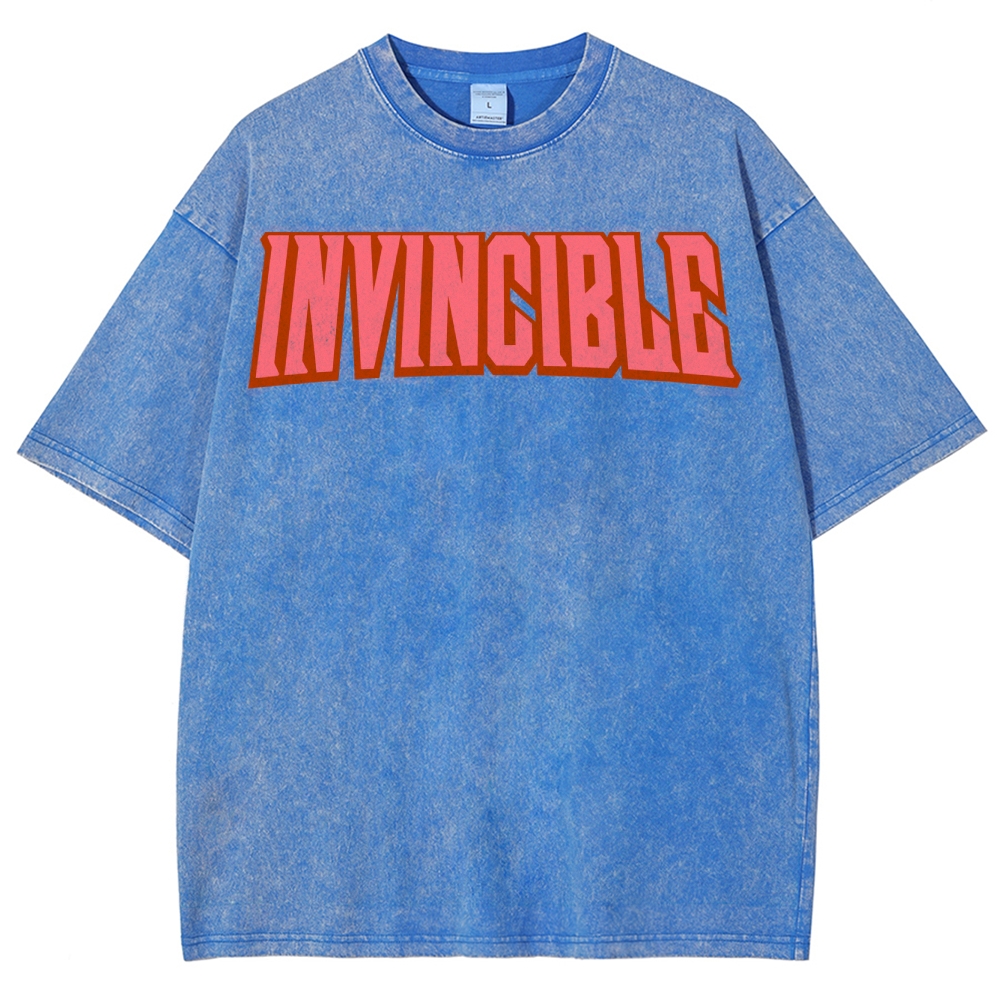 Invincible Unisex Fit Washed T-Shirt 2503012643